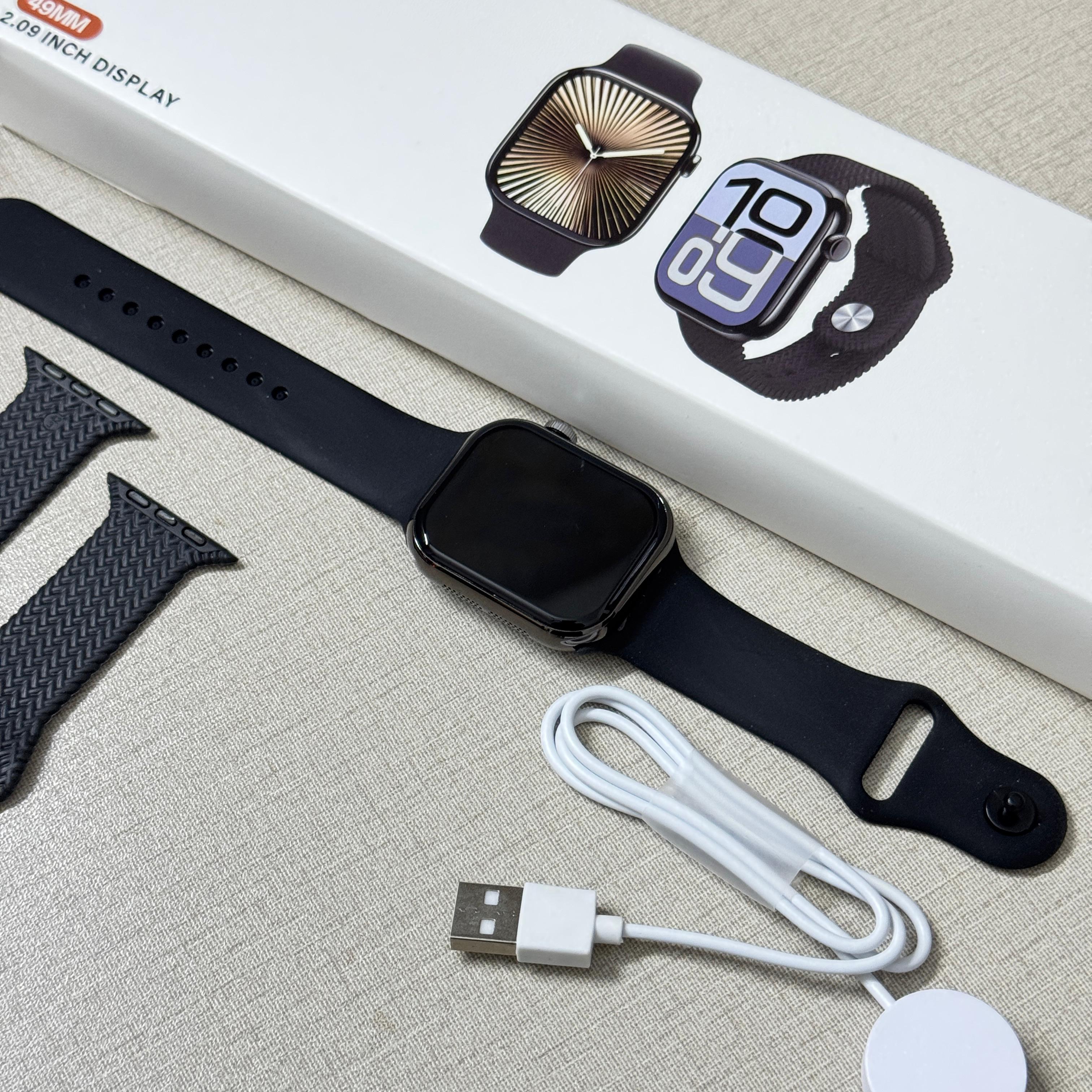Series 10 Logo Edition Space Aluminum Smart Watch (Two Free Straps)