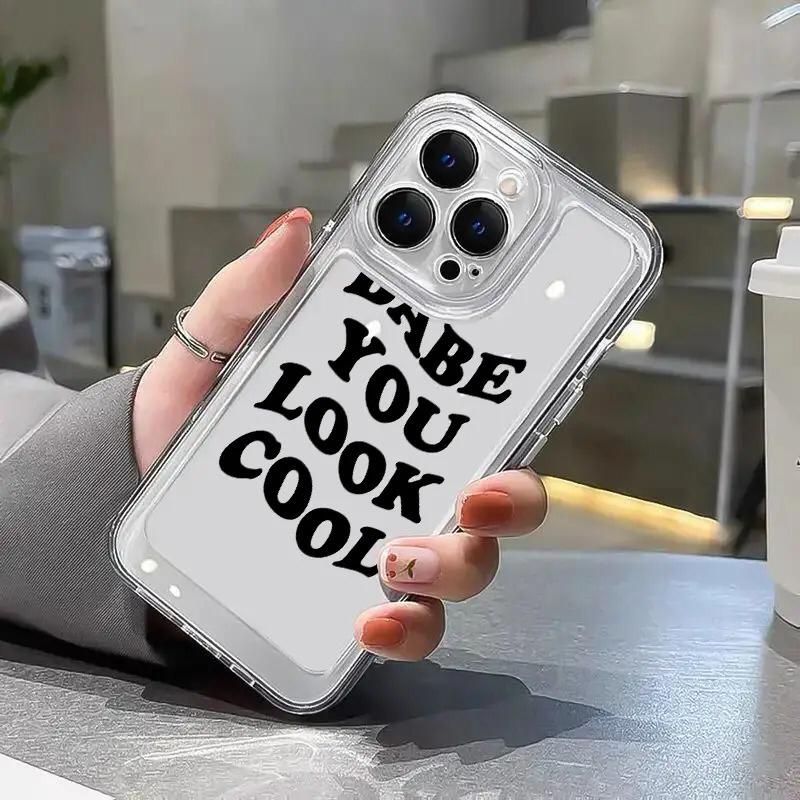 Babe You Look Cool Clear Acrylic Case