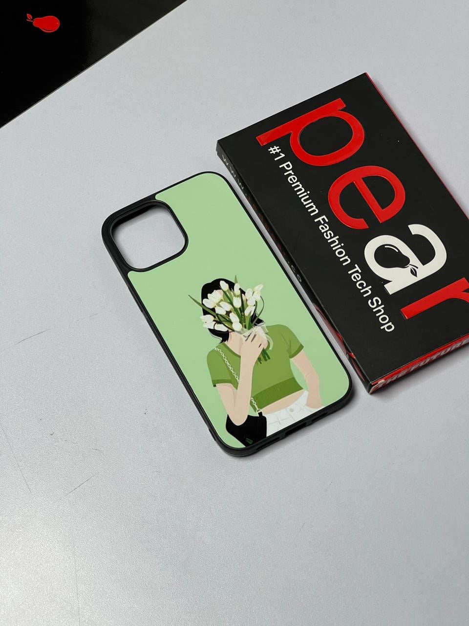 iPhone 13 Pro Max Green Flowers Glossy Case (RPS)