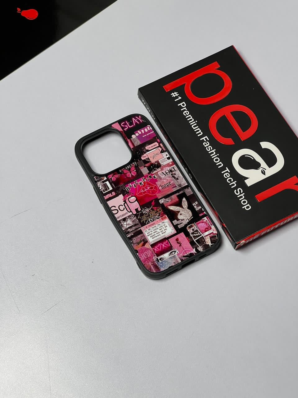 iPhone 14 Pro Black Pink Glossy Case (RPS)
