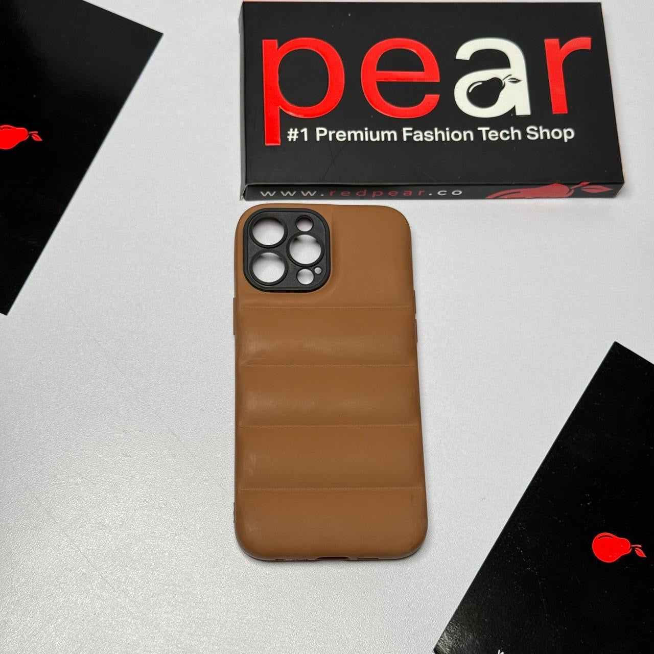 iPhone 13 Pro Max Brown Puffer Case (RPS)