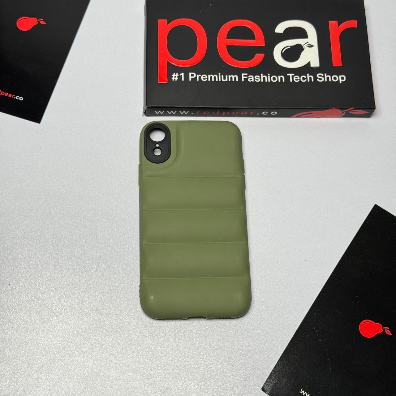 iPhone XR Green Puffer Case (RPS)
