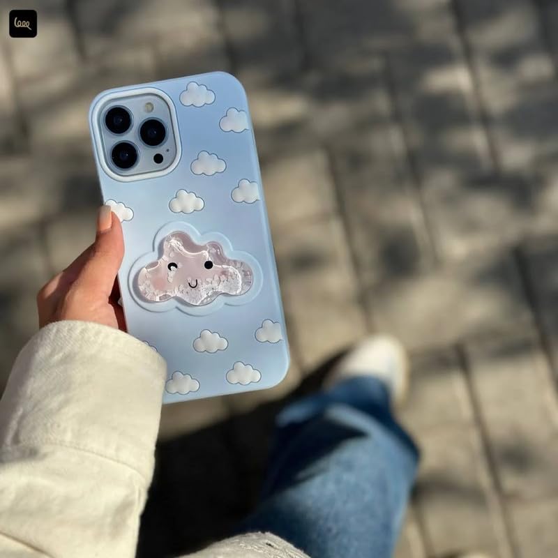 Aqua Floating Adorable 3D Cloud Case (New Arrival)