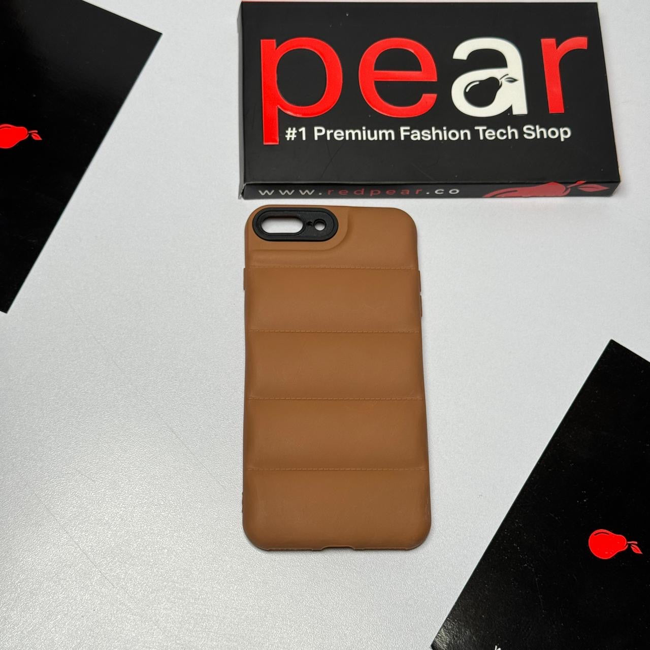 iPhone 7 Plus/8 Plus Brown Puffer Case (RPS)