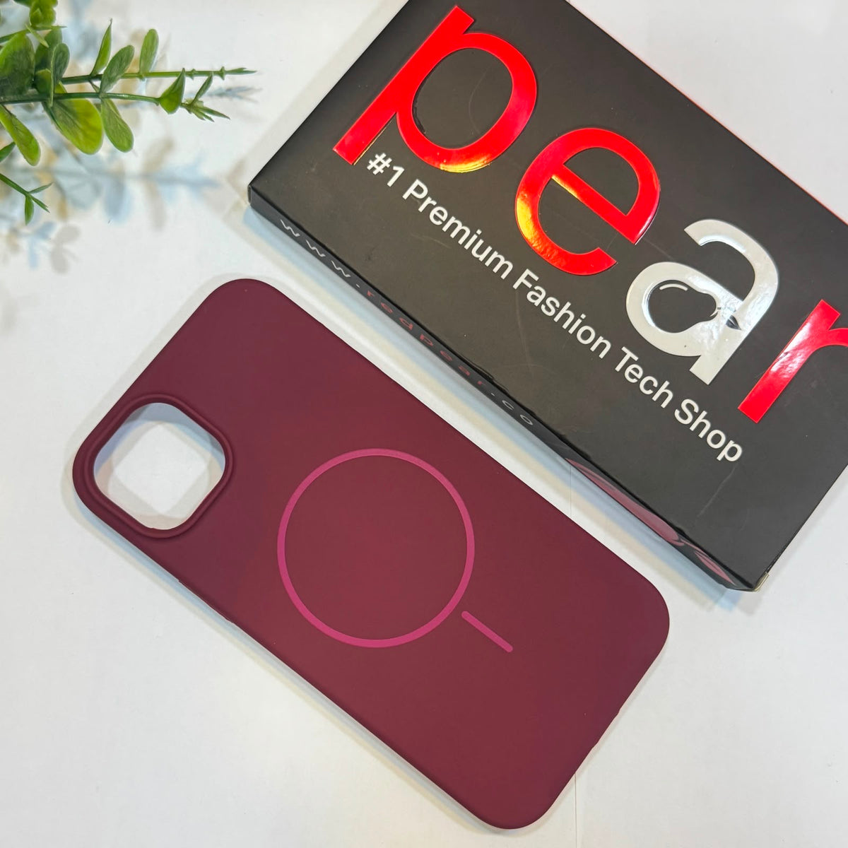 iPhone 14 Plus / 15 Plus Plum Magsafe Silicon Case (RPS)