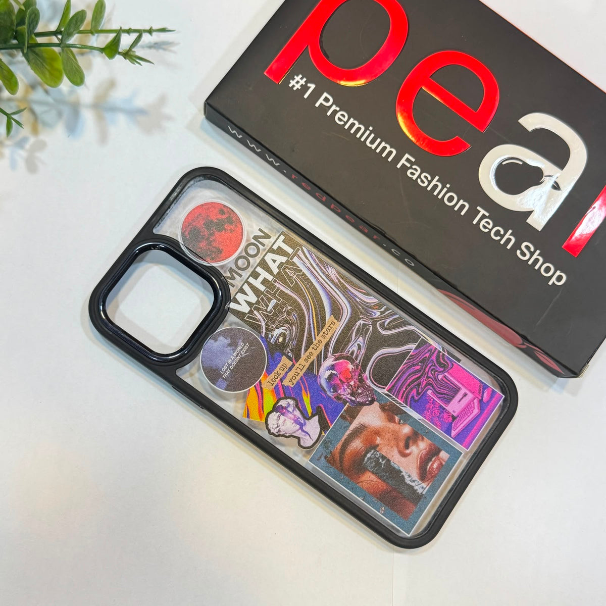 iPhone 12 Pro Max WHAT Black Border Acrylic Case (RPS)