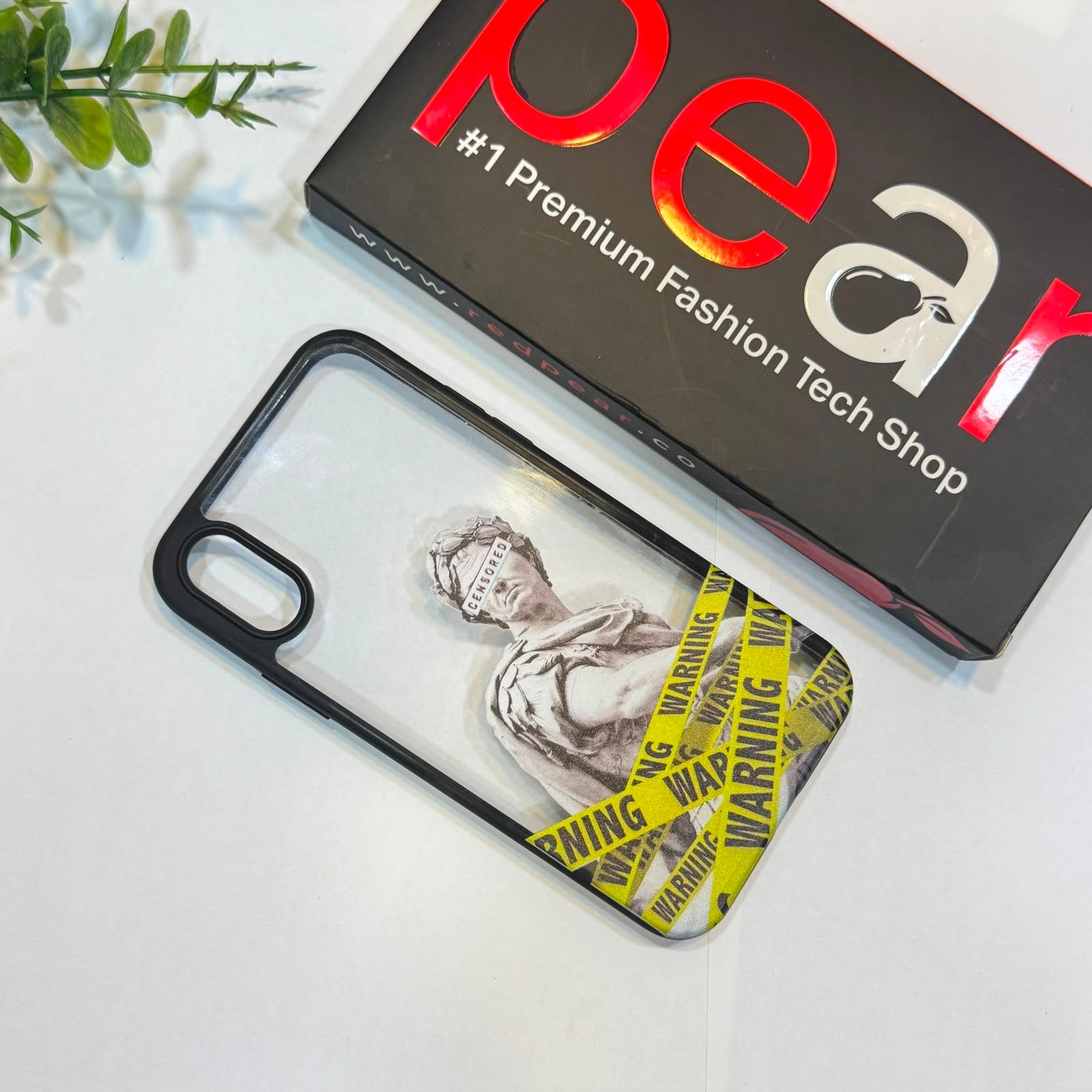iPhone X/Xs Warning Black Border Acrylic Case (RPS)
