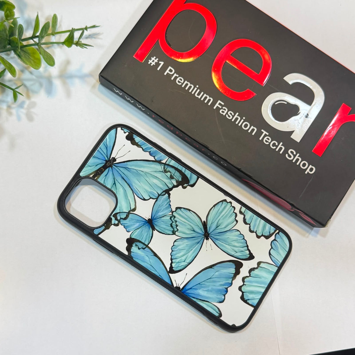 iPhone 11 Blue Butterfly Glossy Case RPS