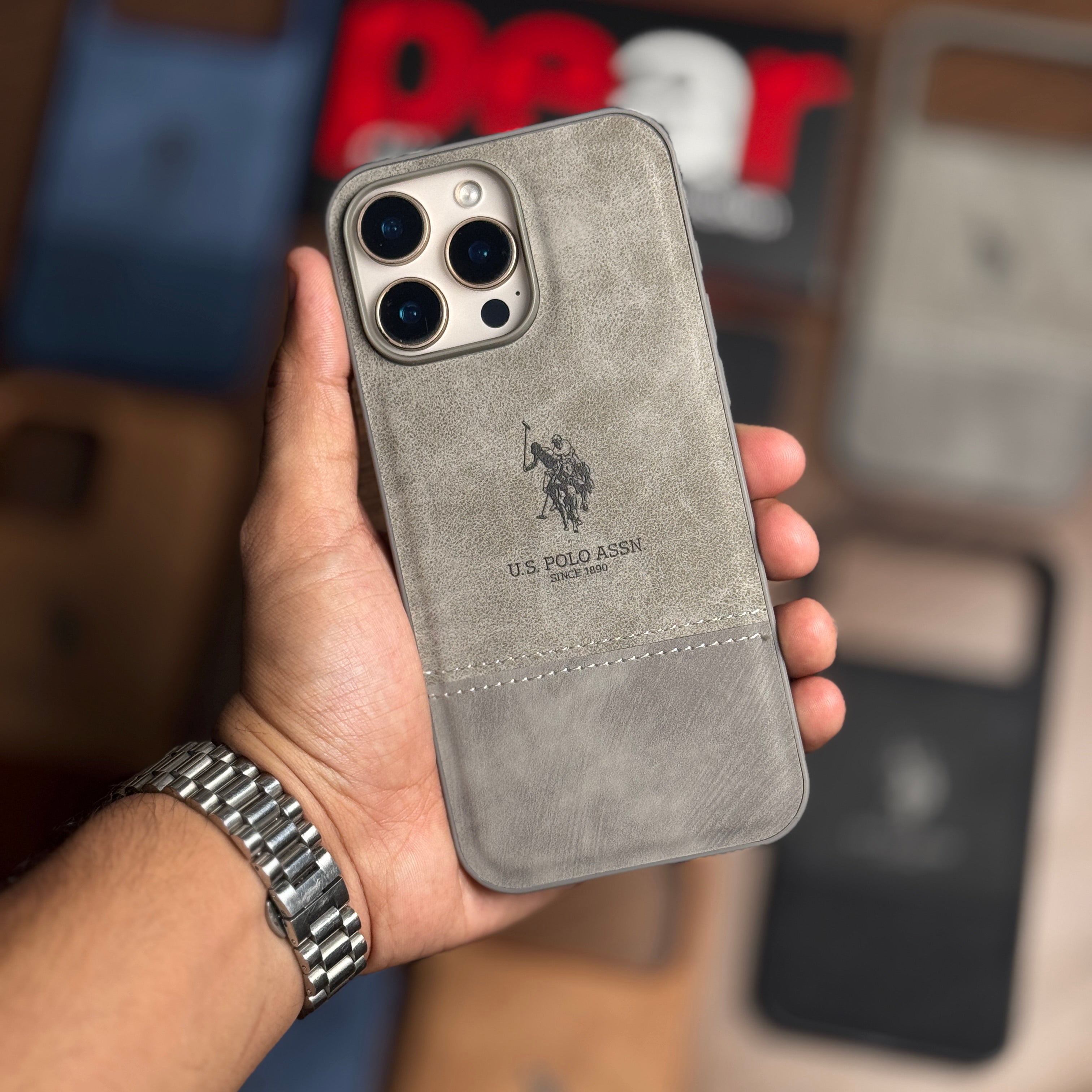 Suede Leather Polo Premium case