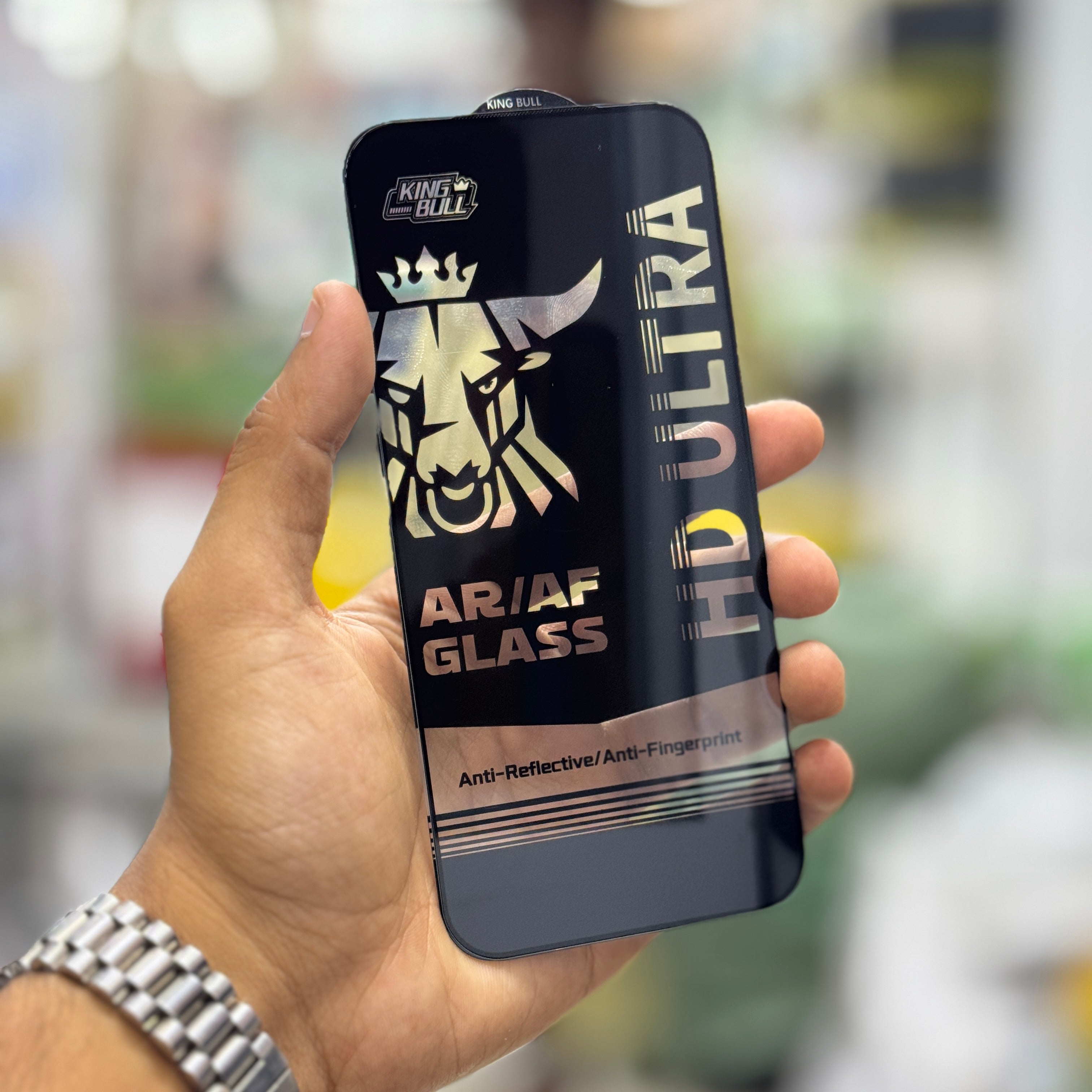 KING BULL AR/AF Tempered Glass Screen Protector Premium Quality 150cc super edge