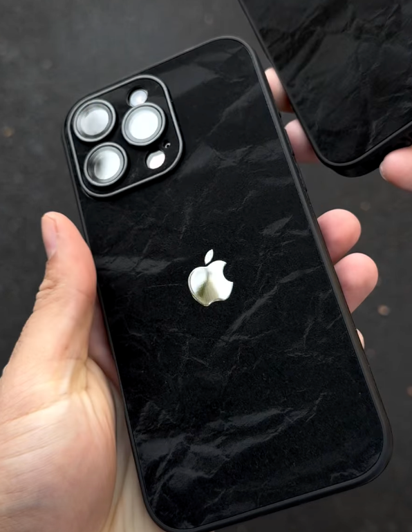 Black Velvet Alcantara Textured Case Premium Quality