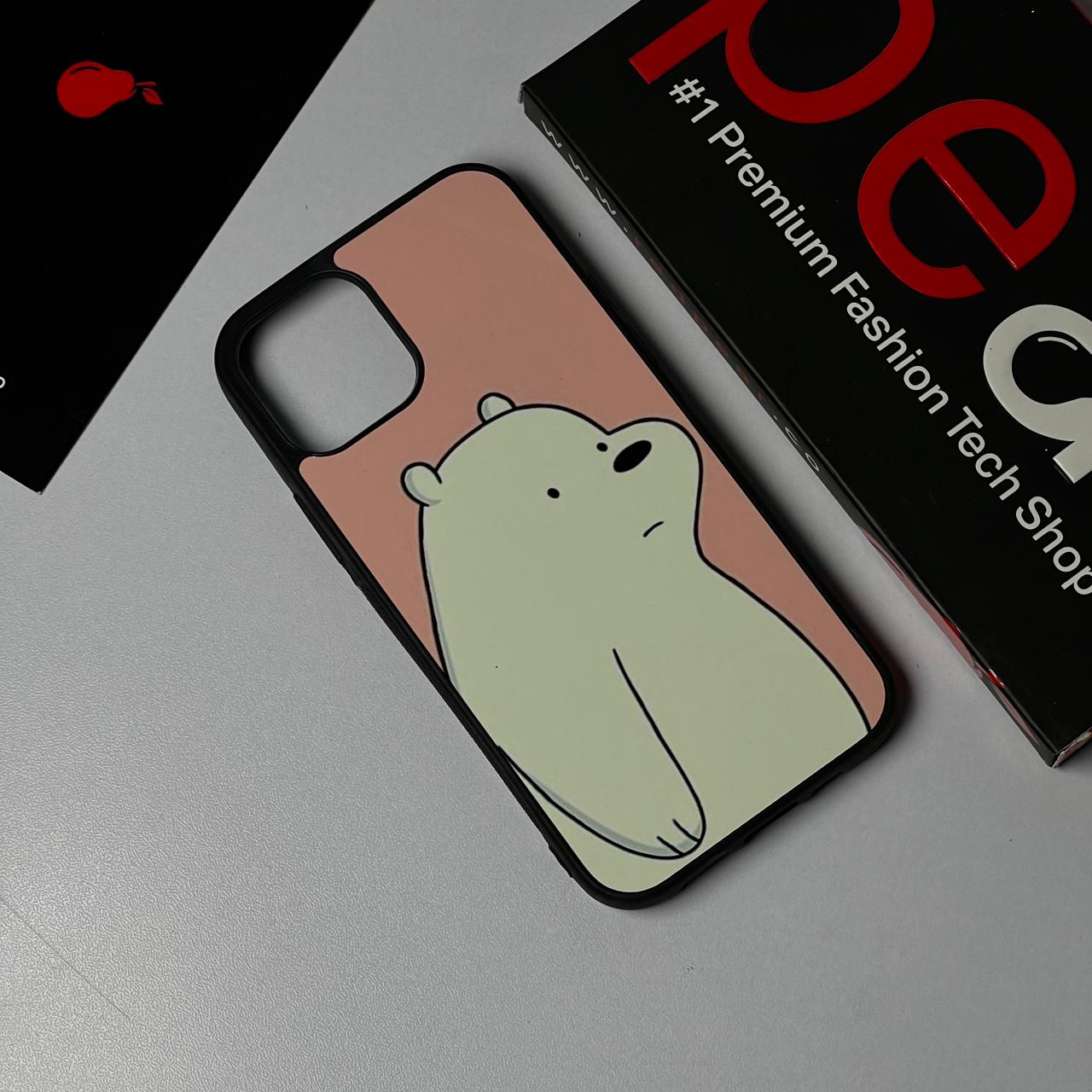 iPhone 12/12 Pro WHITE BEAR Glossy Case (RPS)