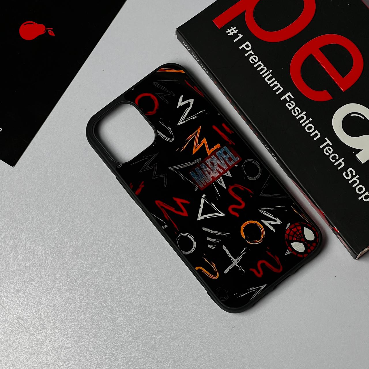 iPhone 12/12 Pro BLACK MARVEL Glossy Case (RPS)