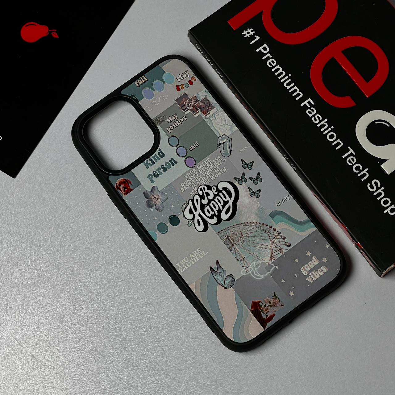 iPhone 12 Pro Max BE HAPPY Glossy Case (RPS)