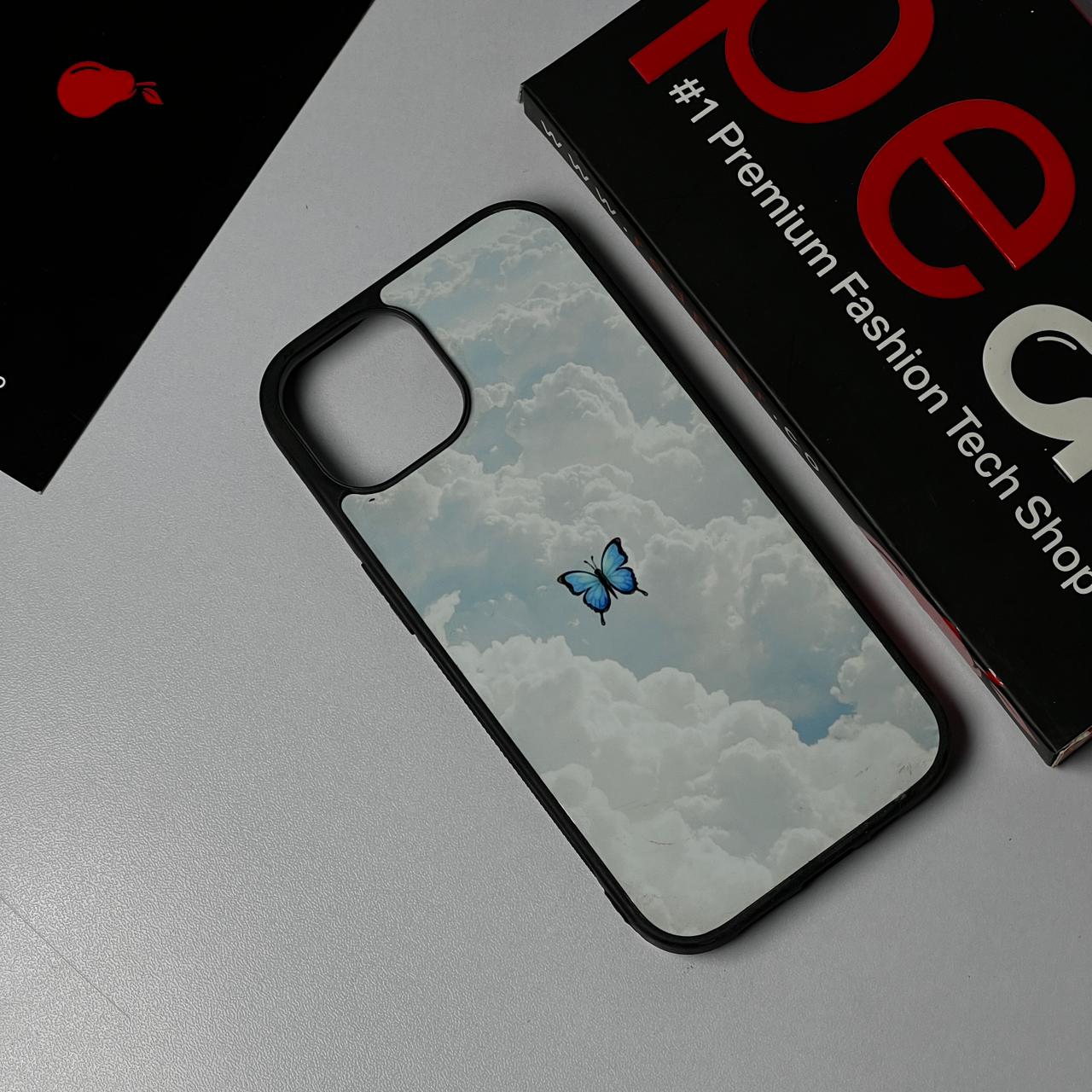 iPhone 13/14/15 BLUE BUTTERFLY Glossy Case (RPS)