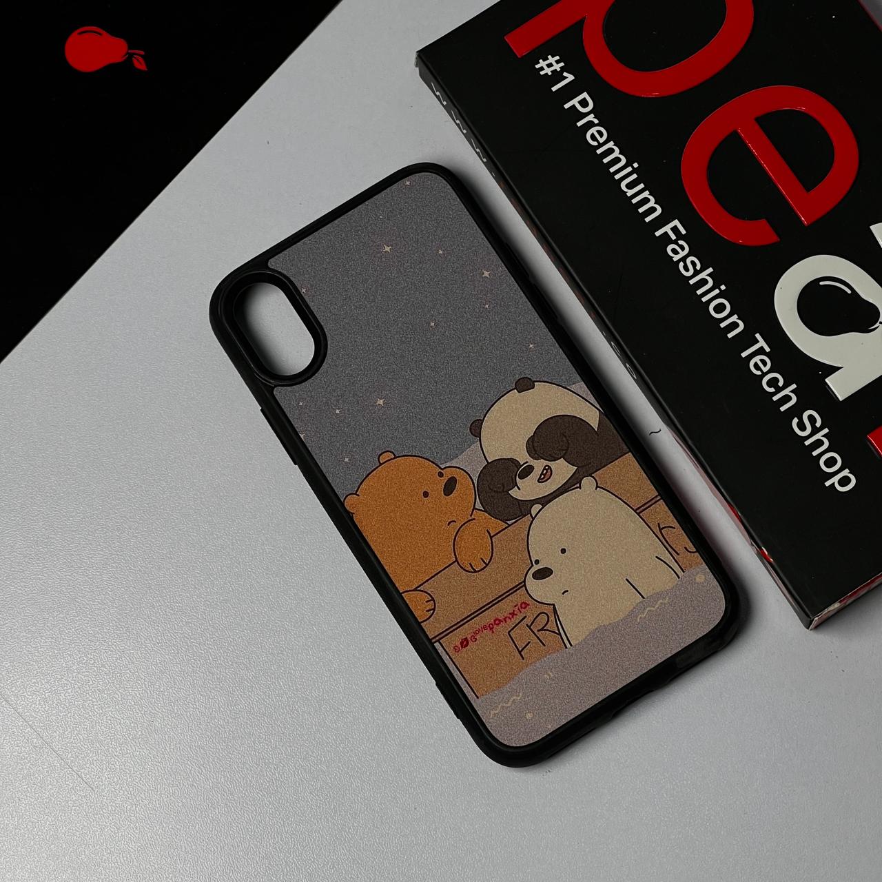 iPhone X/Xs Panda and Bears Glossy Case RPS