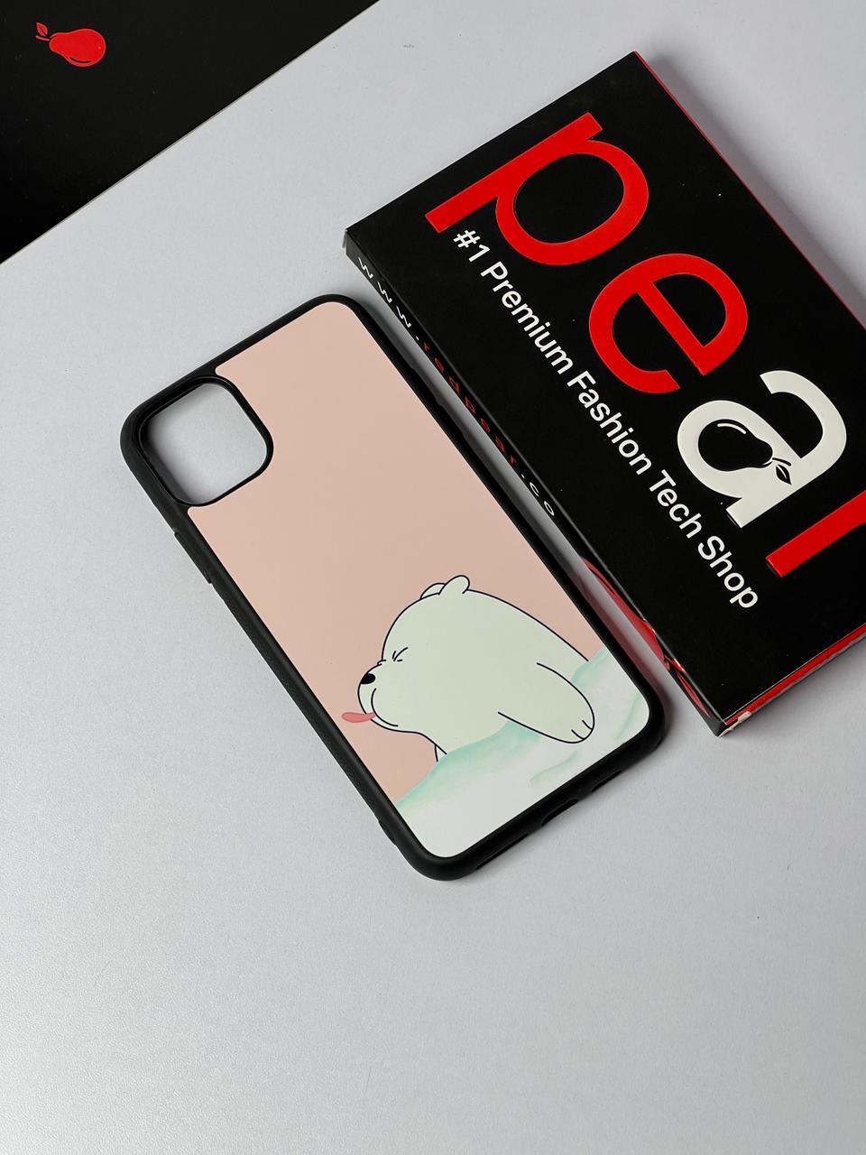 iPhone 11 Pro Max White Bear Glossy Case (RPS)