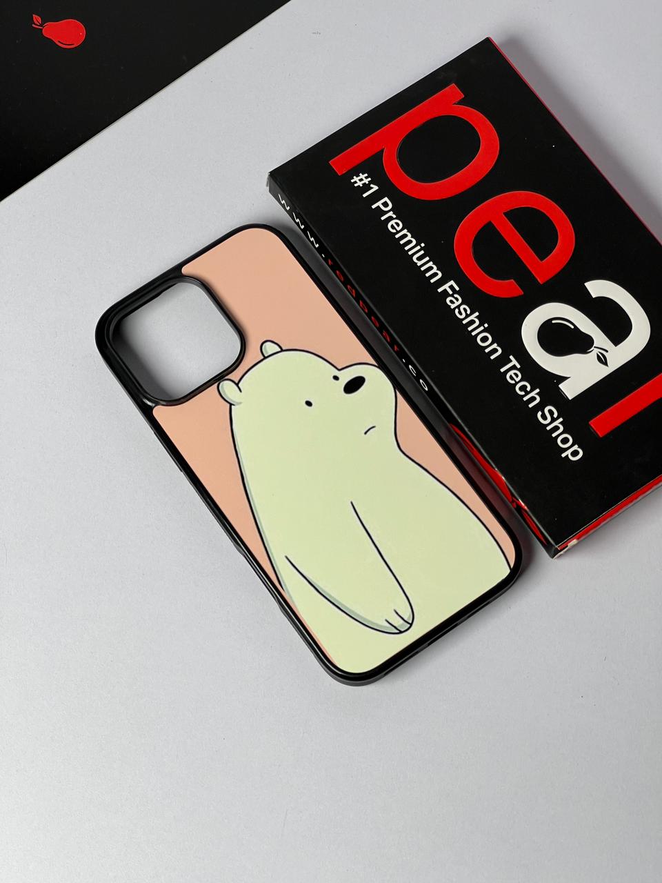 iPhone 16 Pro Max White Bear Glossy Case (RPS)