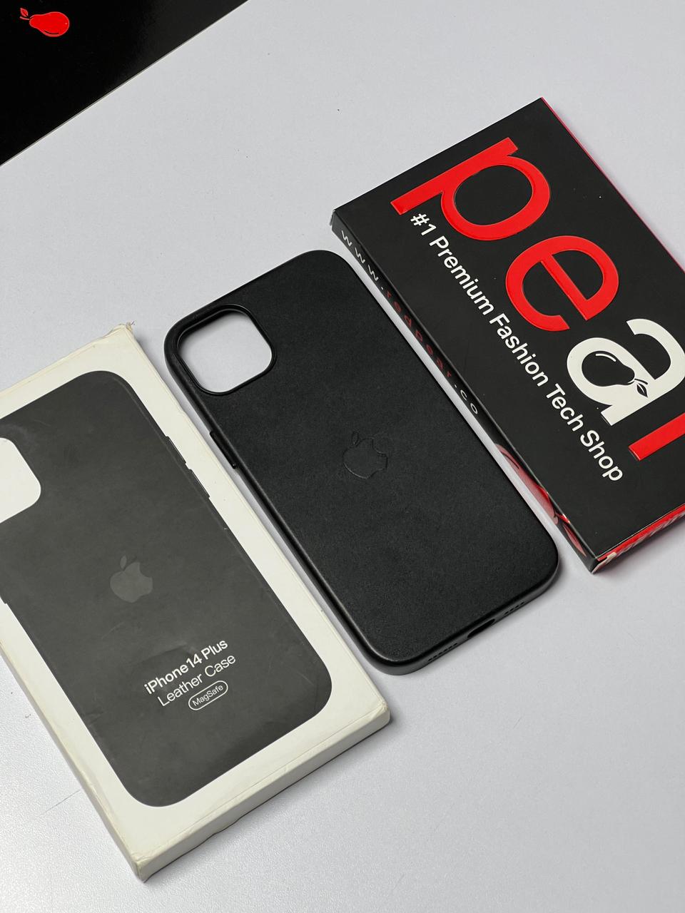 iPhone 14 Plus Jet Black Leather Case (RPS)