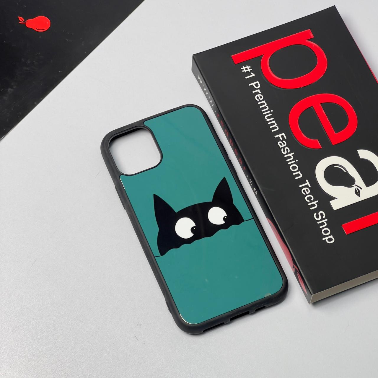 iPhone 11 Pro Peeping Cat Glossy Case (RPS)