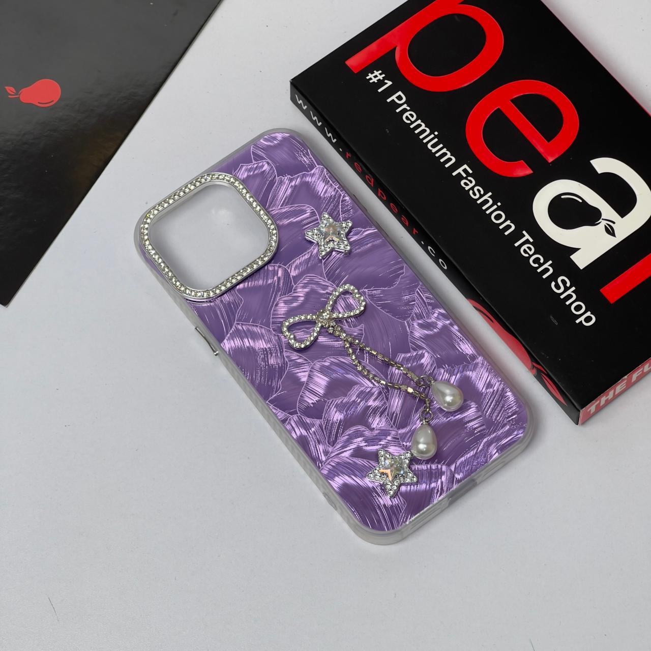 iPhone 15 Pro Max Purple Foil Chain case (RPS)