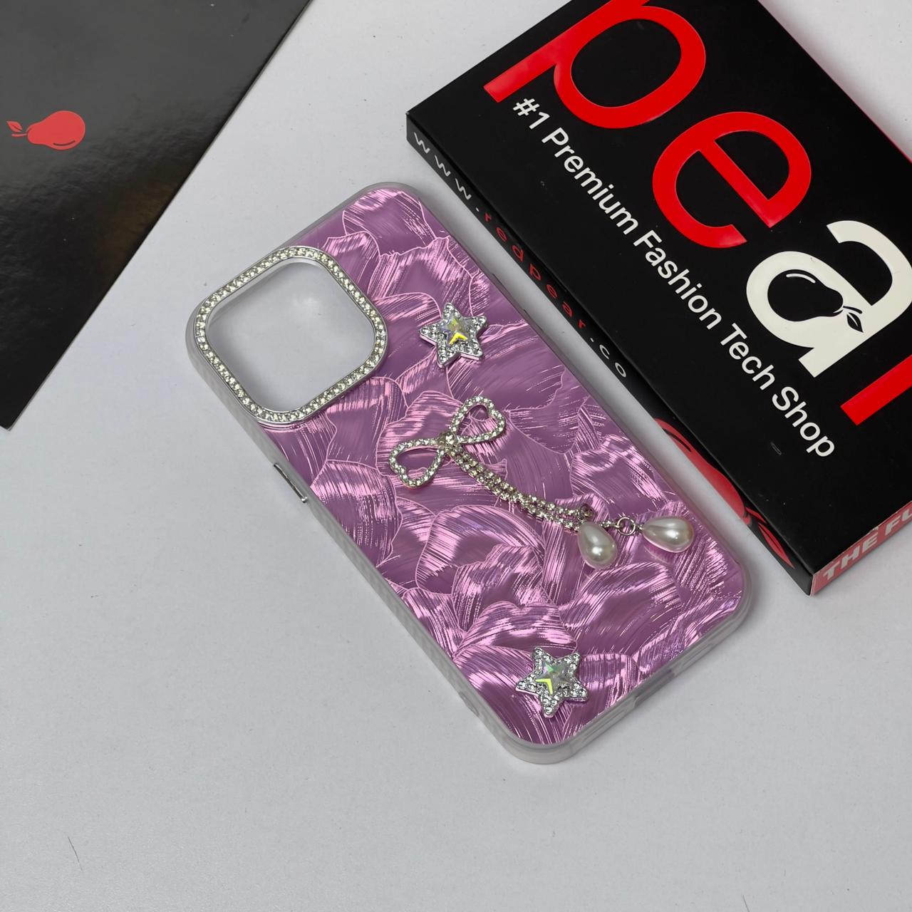 iPhone 15 Pro Max Pink Foil Chain case (RPS)
