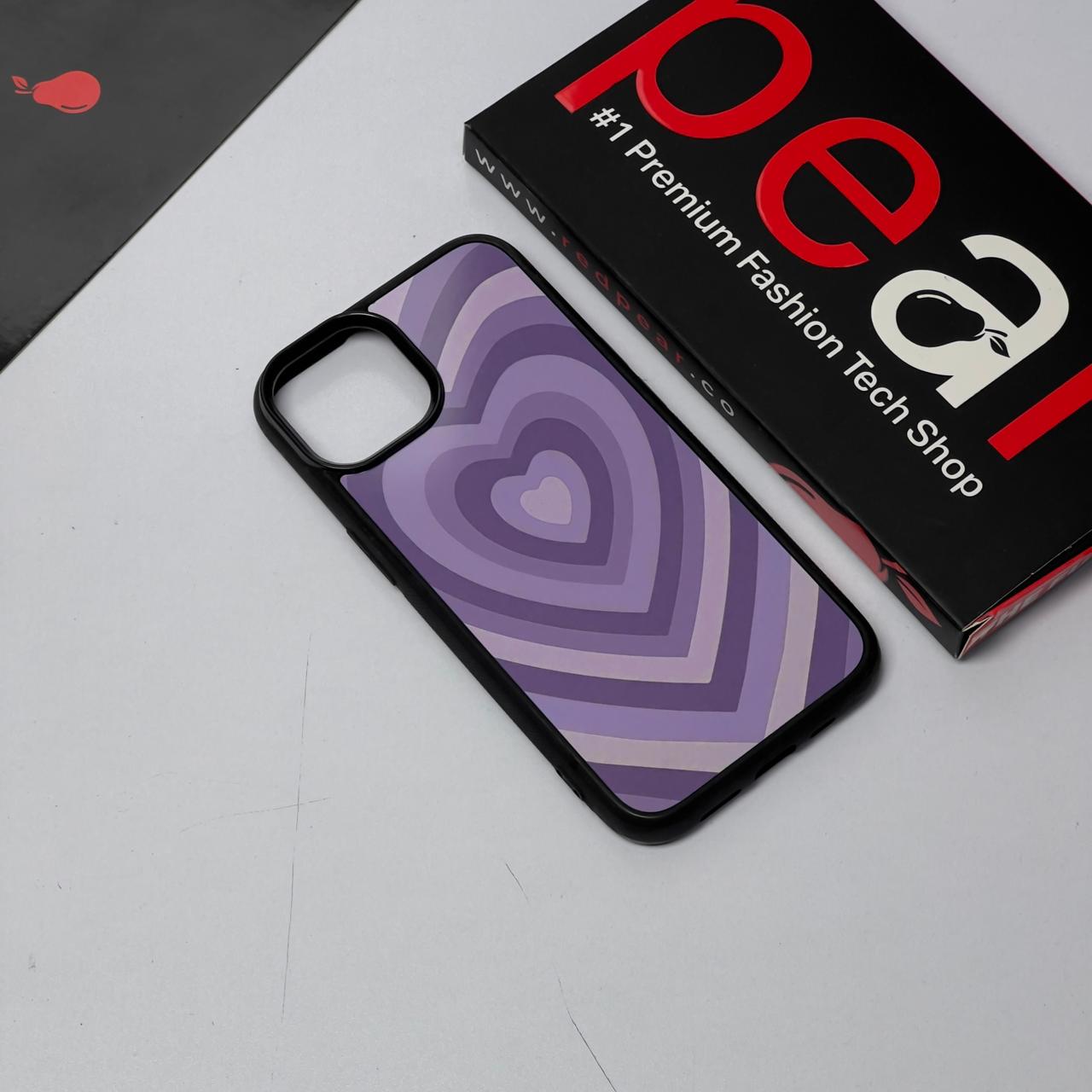 iPhone 13/14 Purple Hearts Glossy Case (RPS)