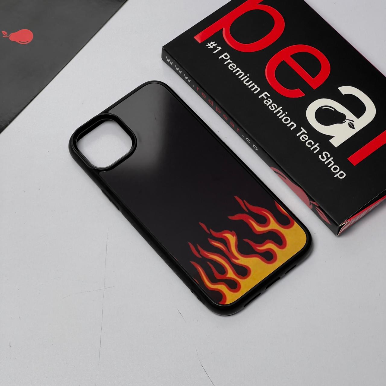 iPhone 14+/15+ Flames Glossy Case (RPS)