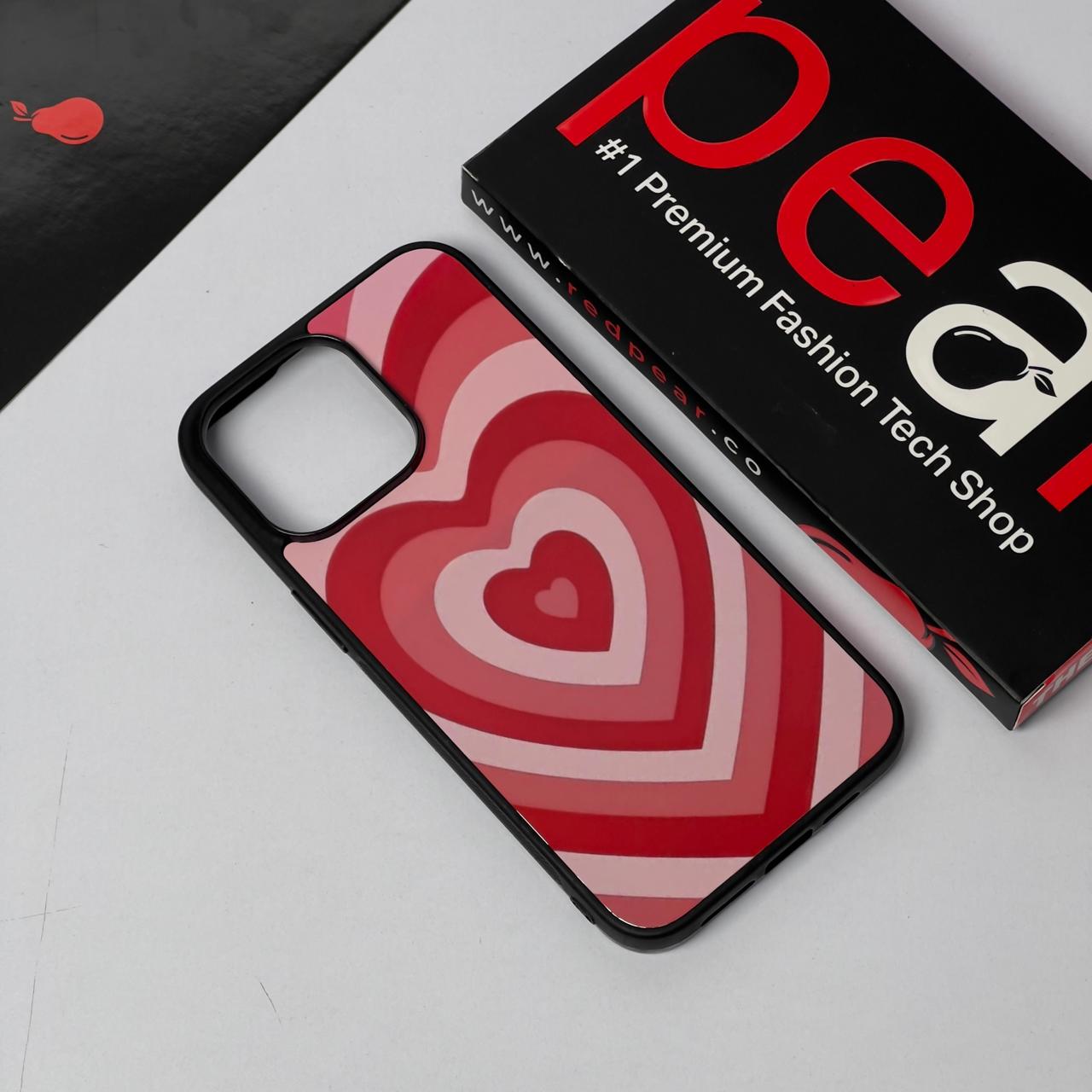 iPhone 15 Pro Max RED HEARTS Glossy Case (RPS)