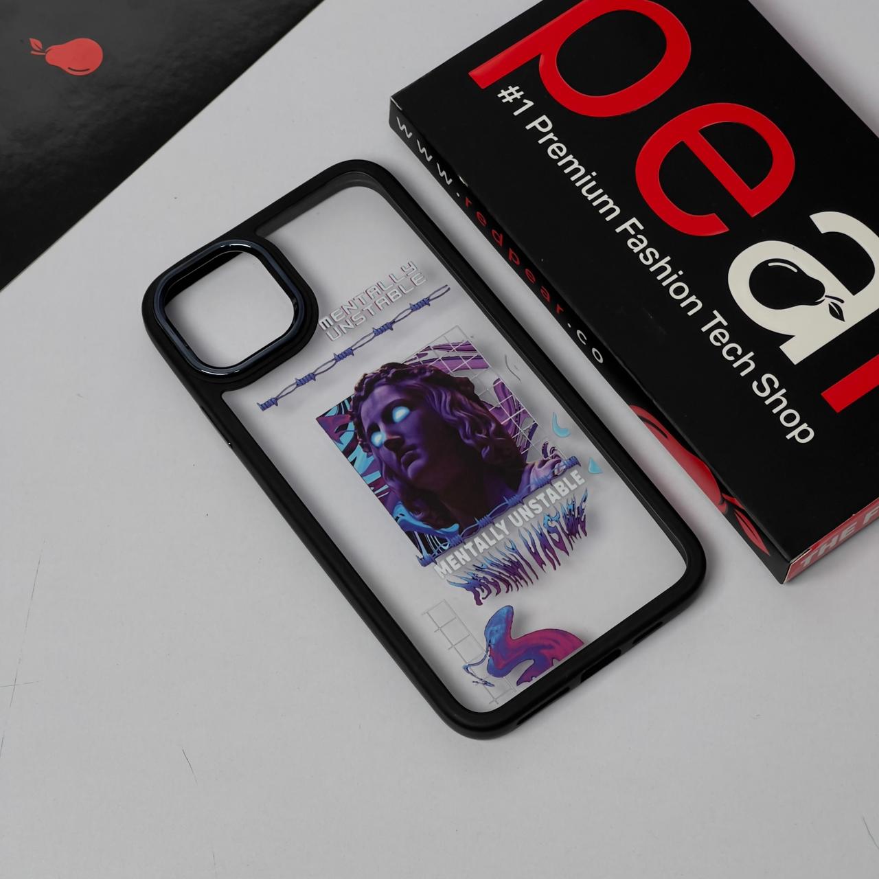 iPhone 11 Pro Max Mentally Unstable Black Border Acrylic Case (RPS)