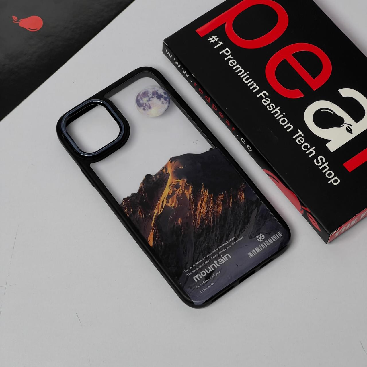 iPhone 11 Pro Max Mountain Black Border Acrylic Case (RPS)