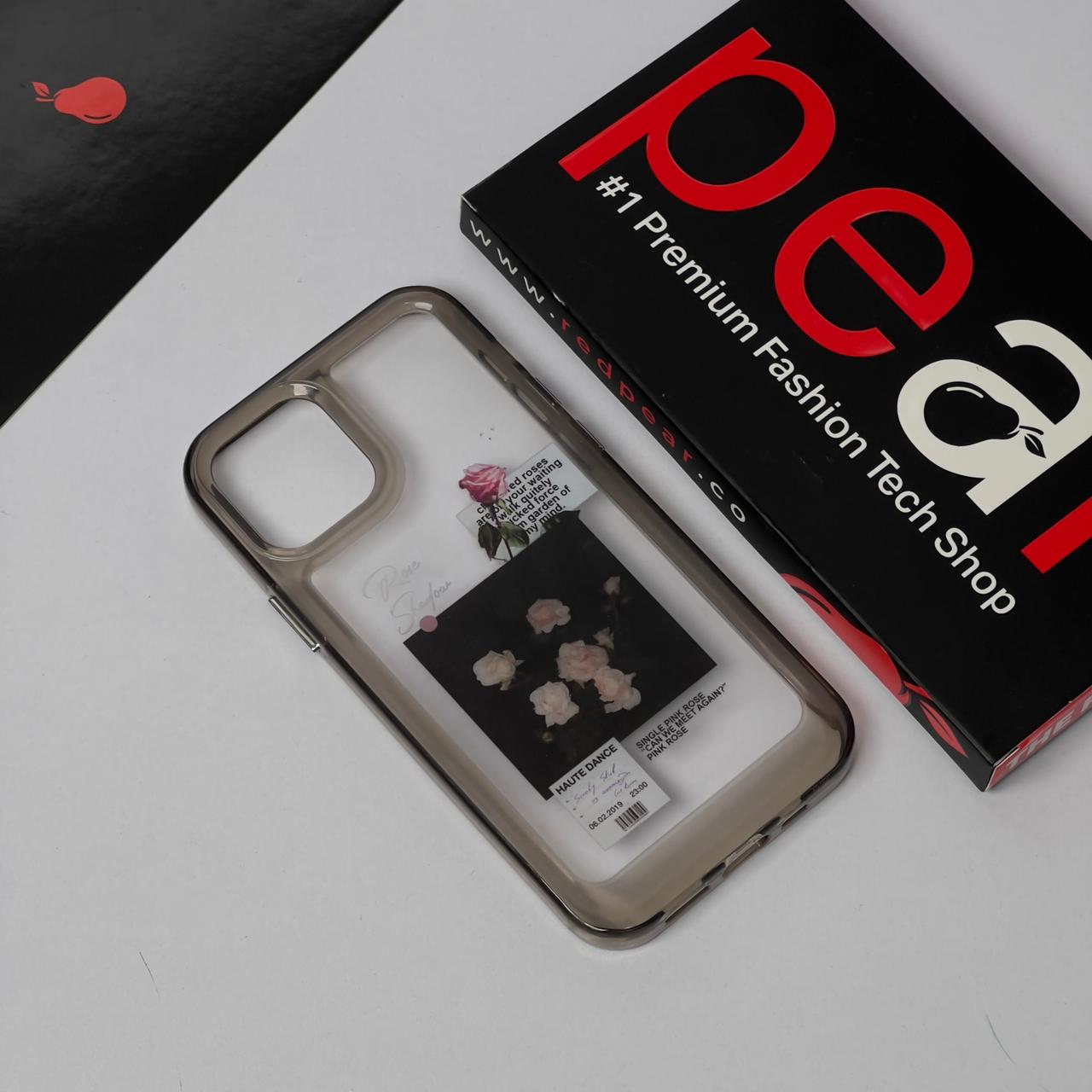 iPhone 12/12 Pro Black Roses Black Shade Acrylic Case (RPS)