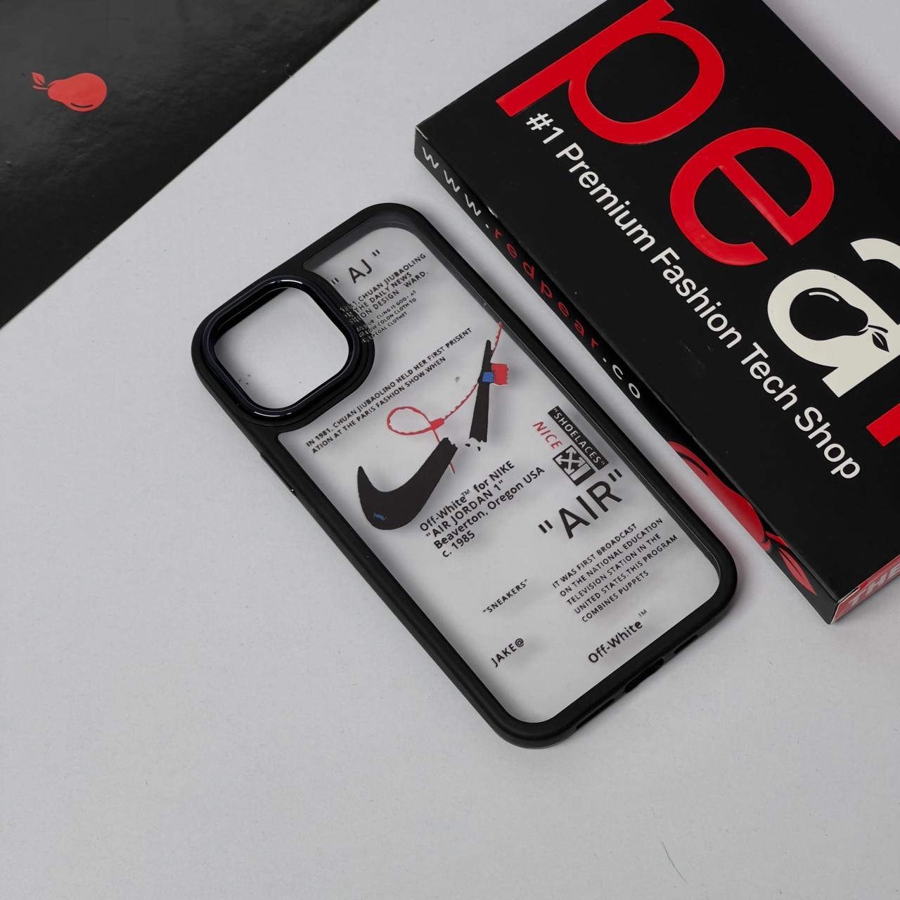 iPhone 12/12 Pro NIKE Air Black Border Acrylic Case (RPS)
