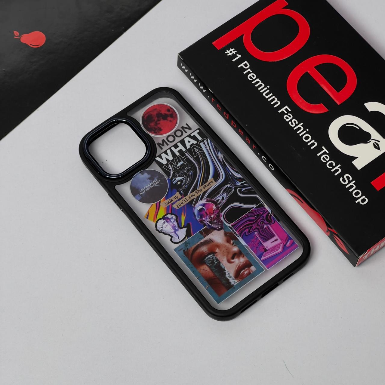 iPhone 12/12 Pro WHAT Black Border Acrylic Case (RPS)