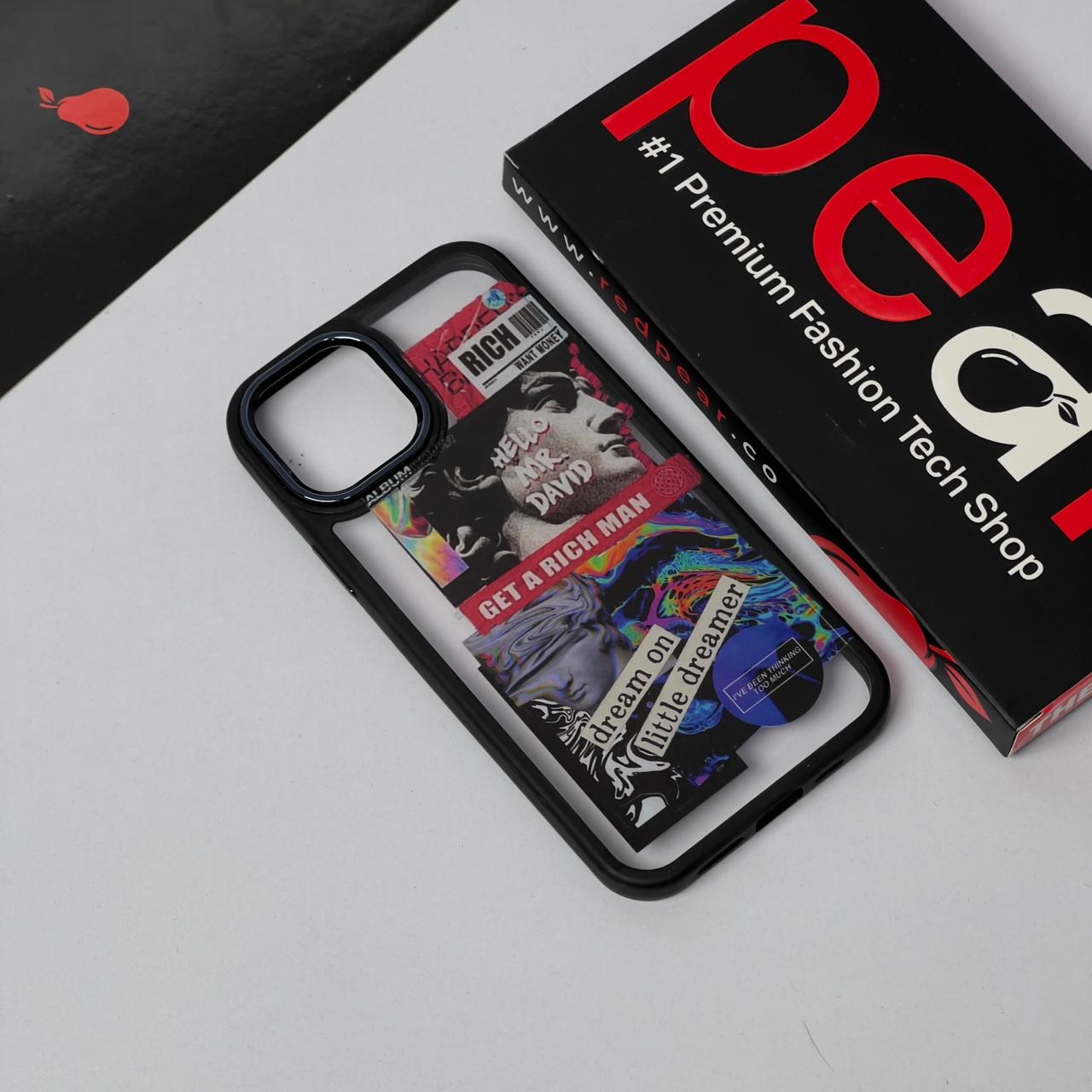 iPhone 12/12 Pro Rich Man Black Border Acrylic Case (RPS)