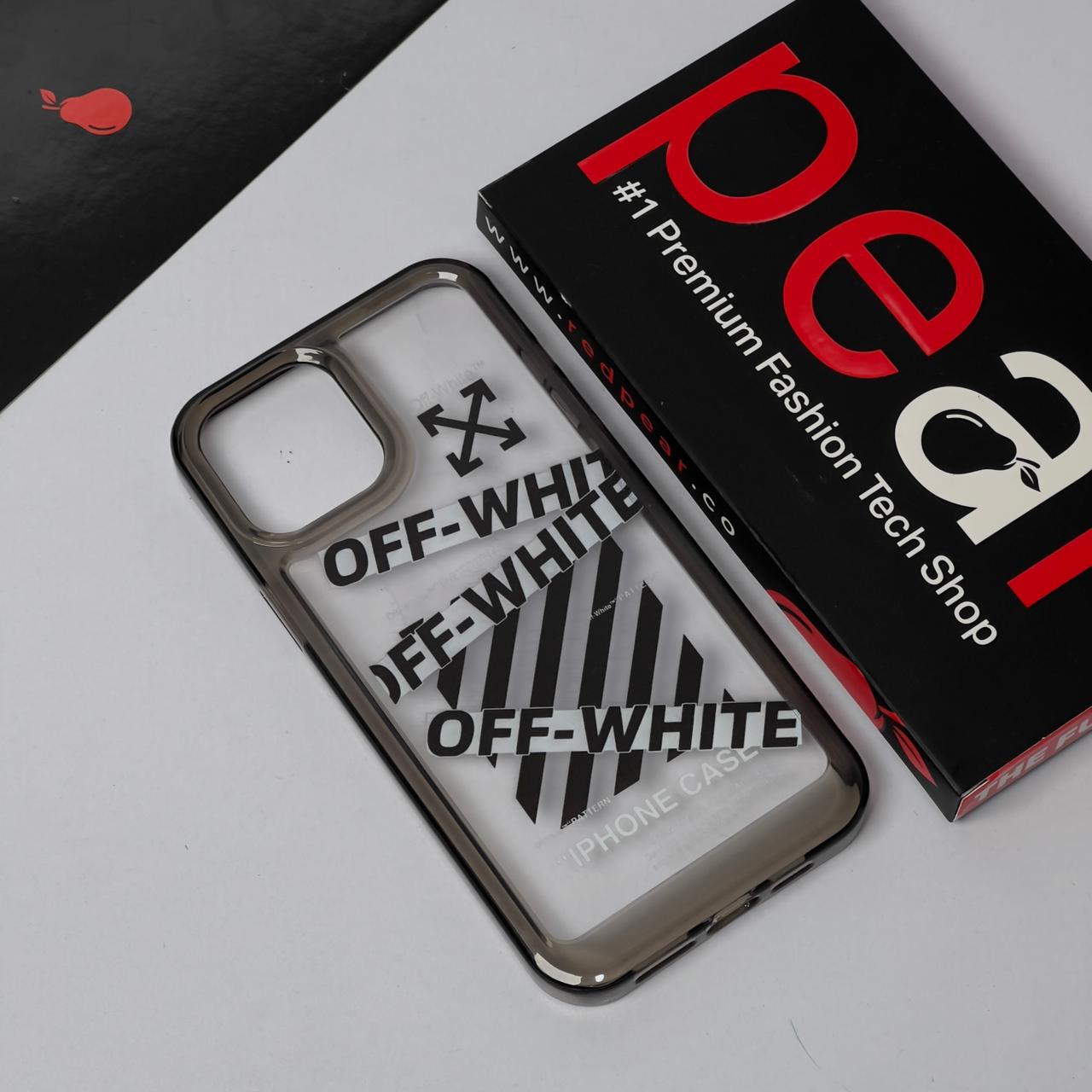 iPhone 12 Pro Max OFF-White Black Shade Acrylic Case (RPS)