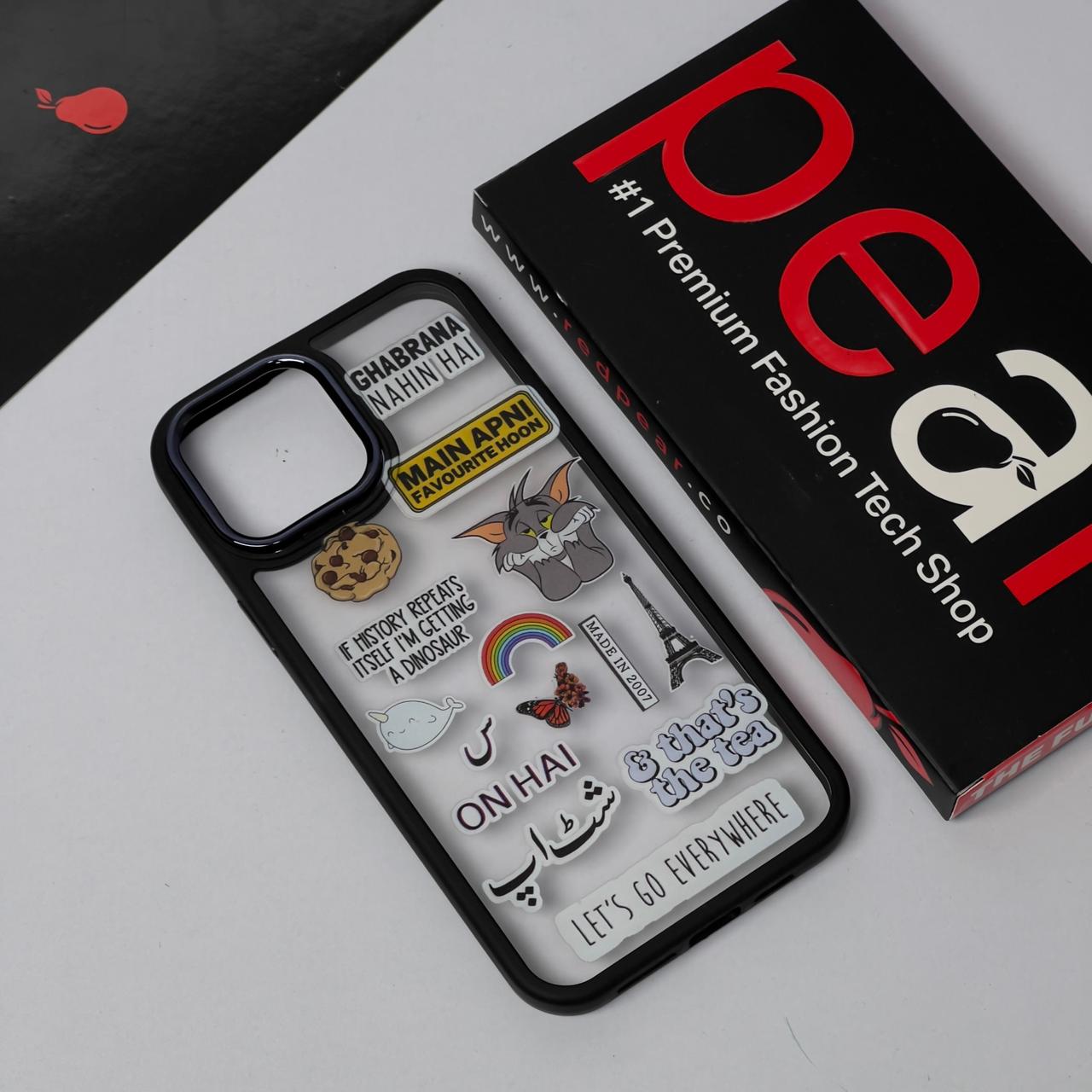 iPhone 12 Pro Max Cookie Black Border Acrylic Case (RPS)