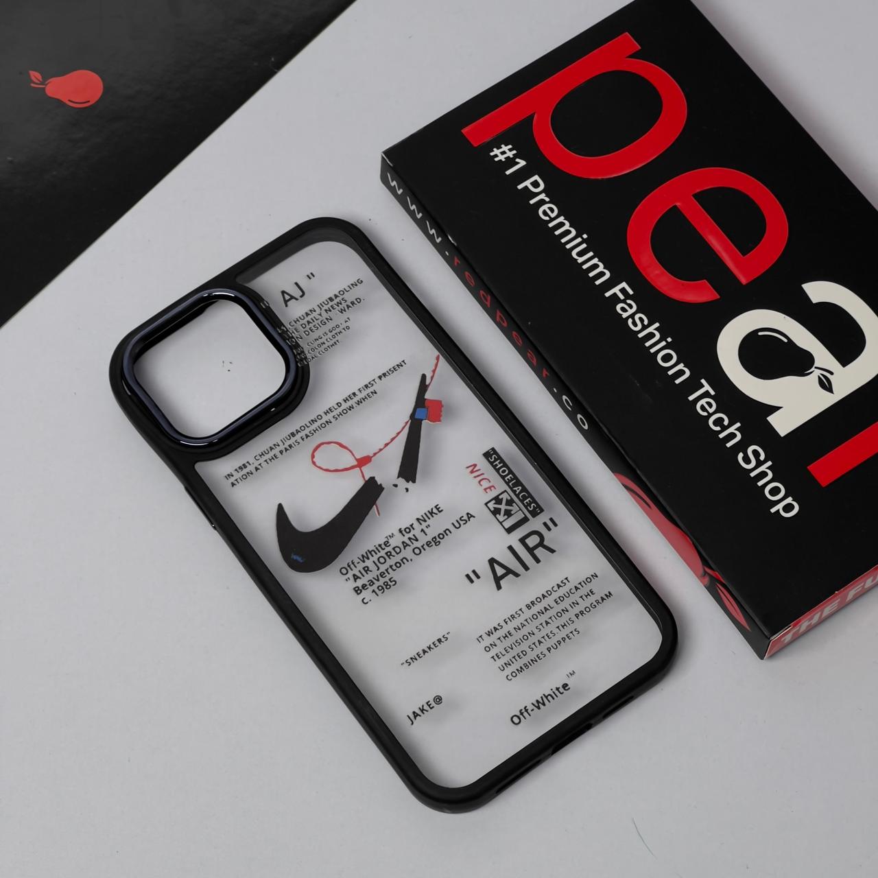 iPhone 12 Pro Max NIKE AIR Black Border Acrylic Case (RPS)