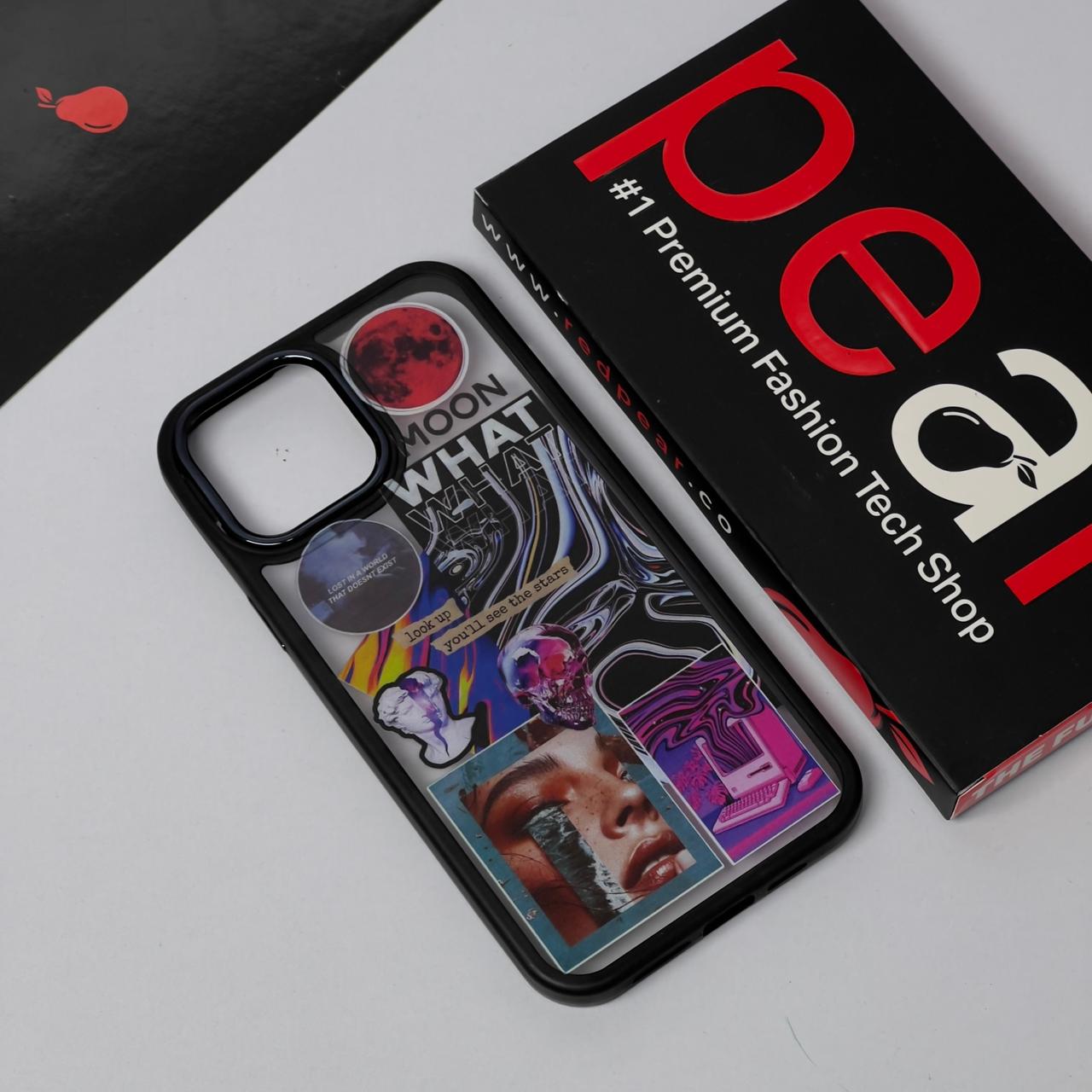 iPhone 12 Pro Max WHAT Black Border Acrylic Case (RPS)