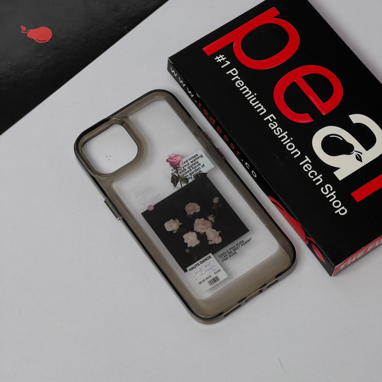 iPhone 13/14 Black Roses Black Shade Acrylic Case (RPS)