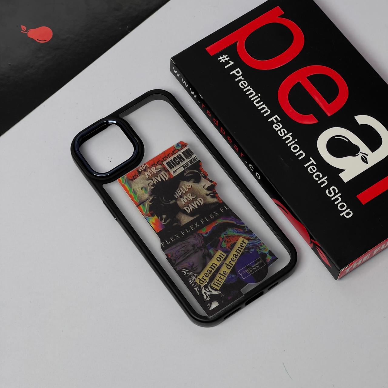 iPhone 13/14 Rich Man Black Border Acrylic Case (RPS)