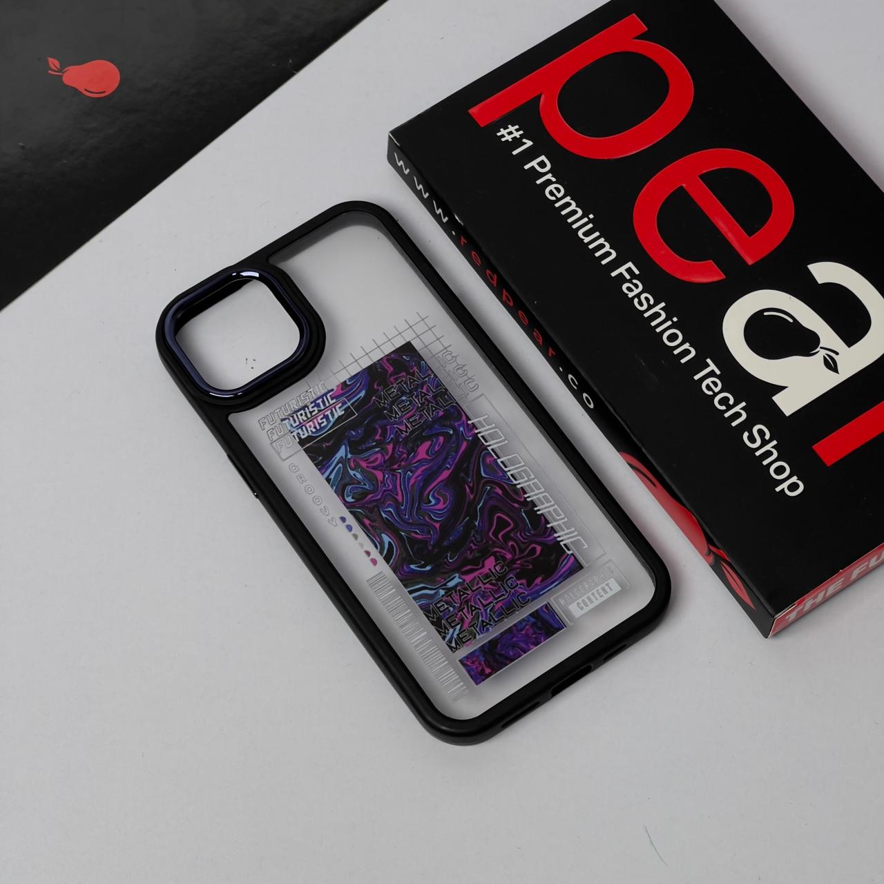 iPhone 13/14 Futuristic Black Border Acrylic Case (RPS)