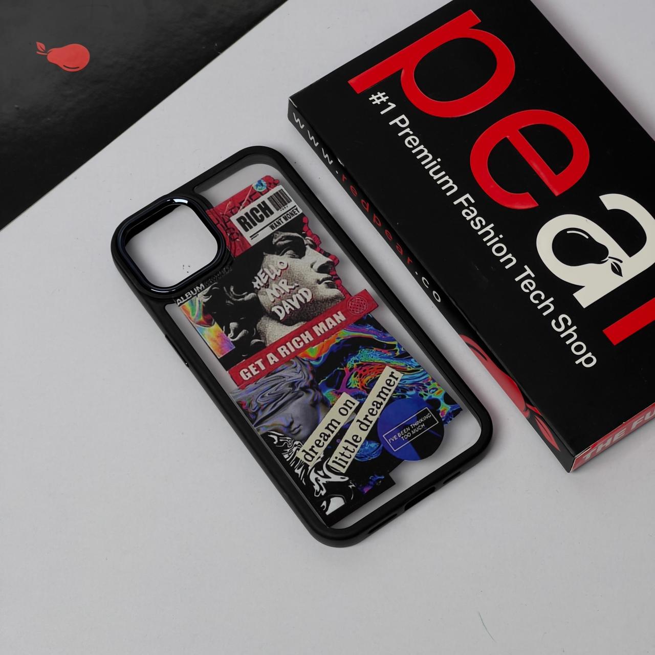 iPhone 13/14 RICH MAN Black Border Acrylic Case (RPS)
