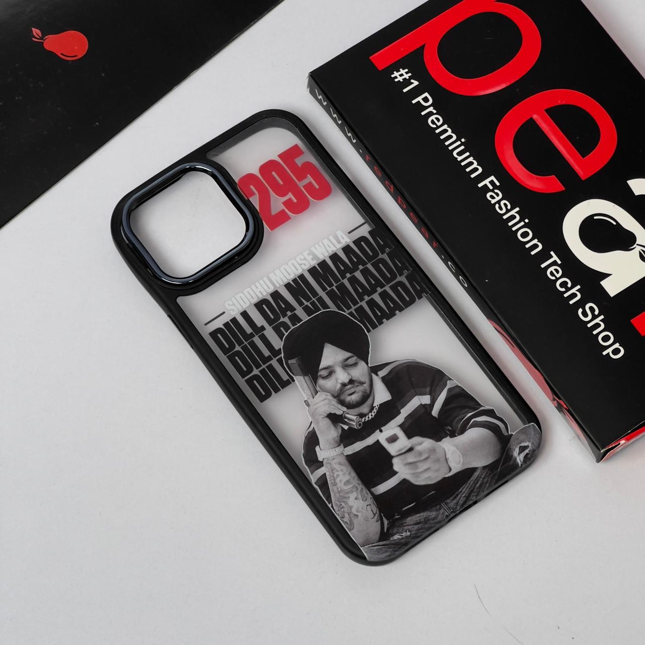 iPhone 13 Pro Max Siddhu Moosewala Black Border Acrylic Case (RPS)
