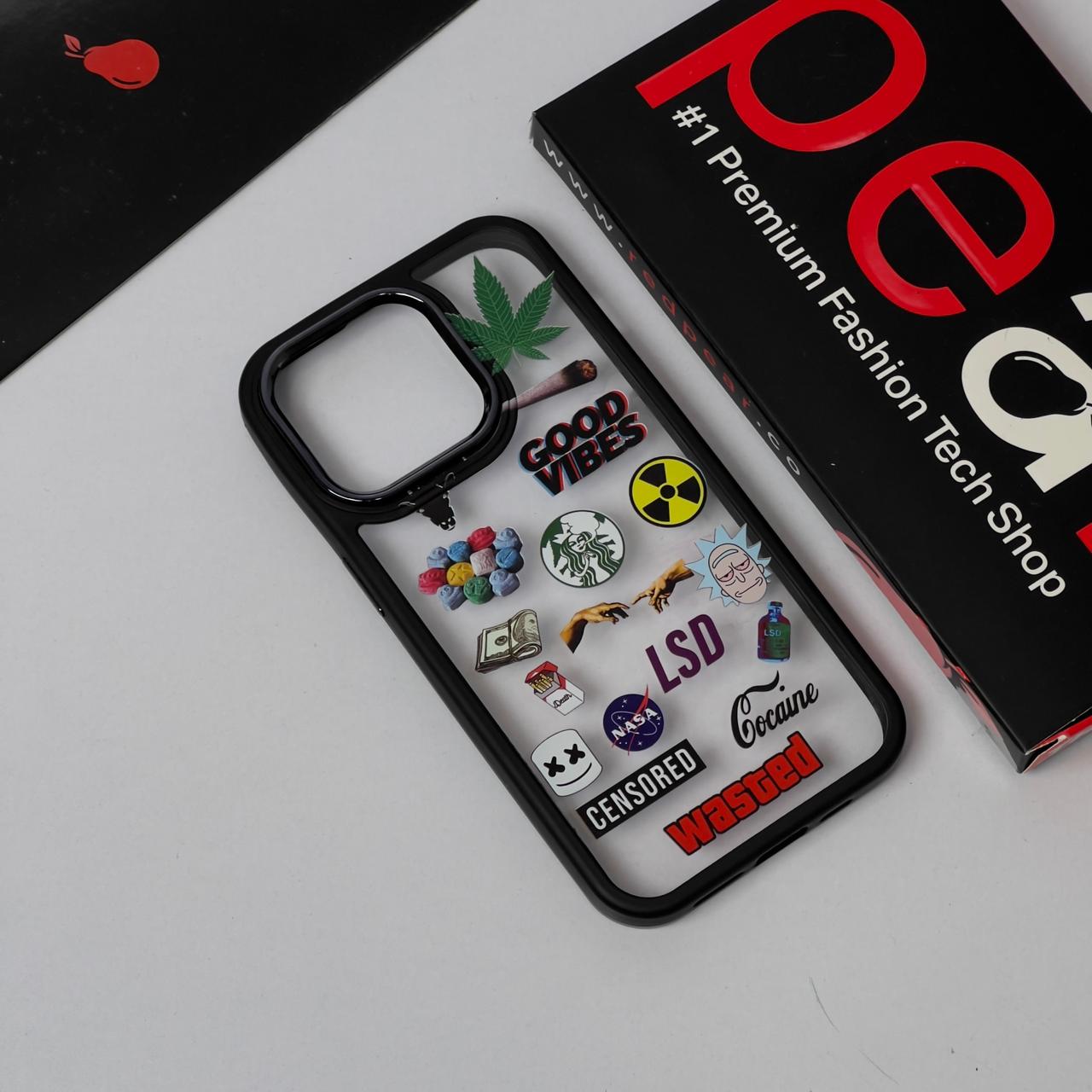iPhone 14 Pro Censored Wasted Border Acrylic Case (RPS)