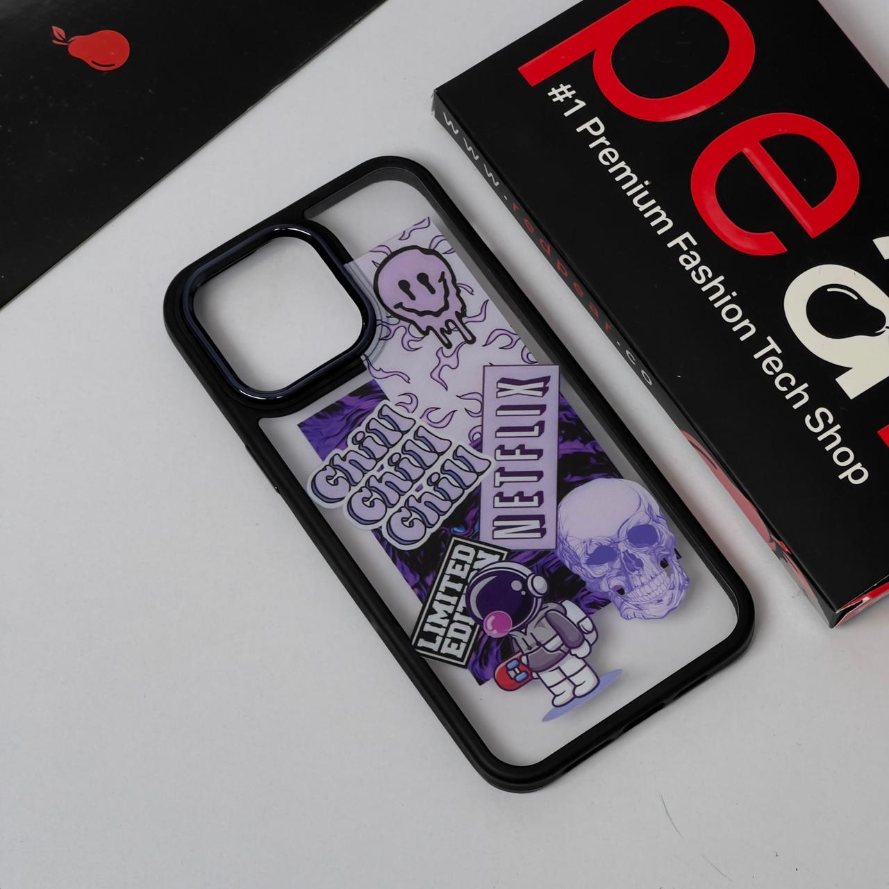iPhone 14 Pro Max CHILL Black Border Acrylic Case (RPS)