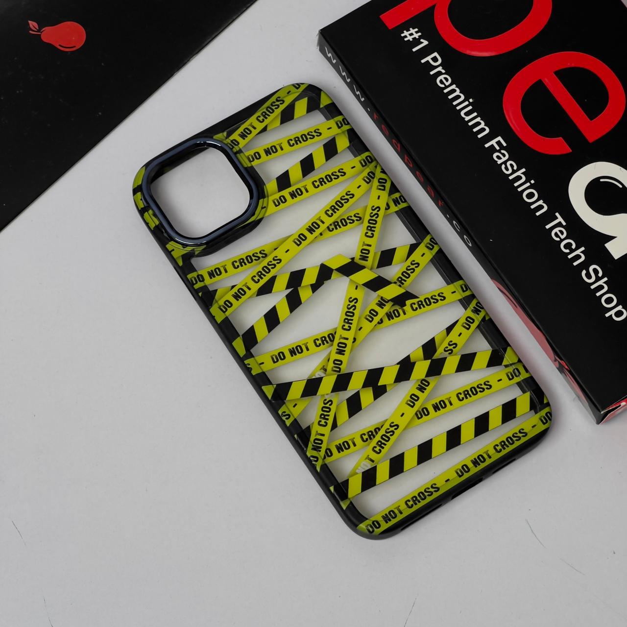 iPhone 14 Plus / 15 Plus Do not cross Black Border Acrylic Case (RPS)