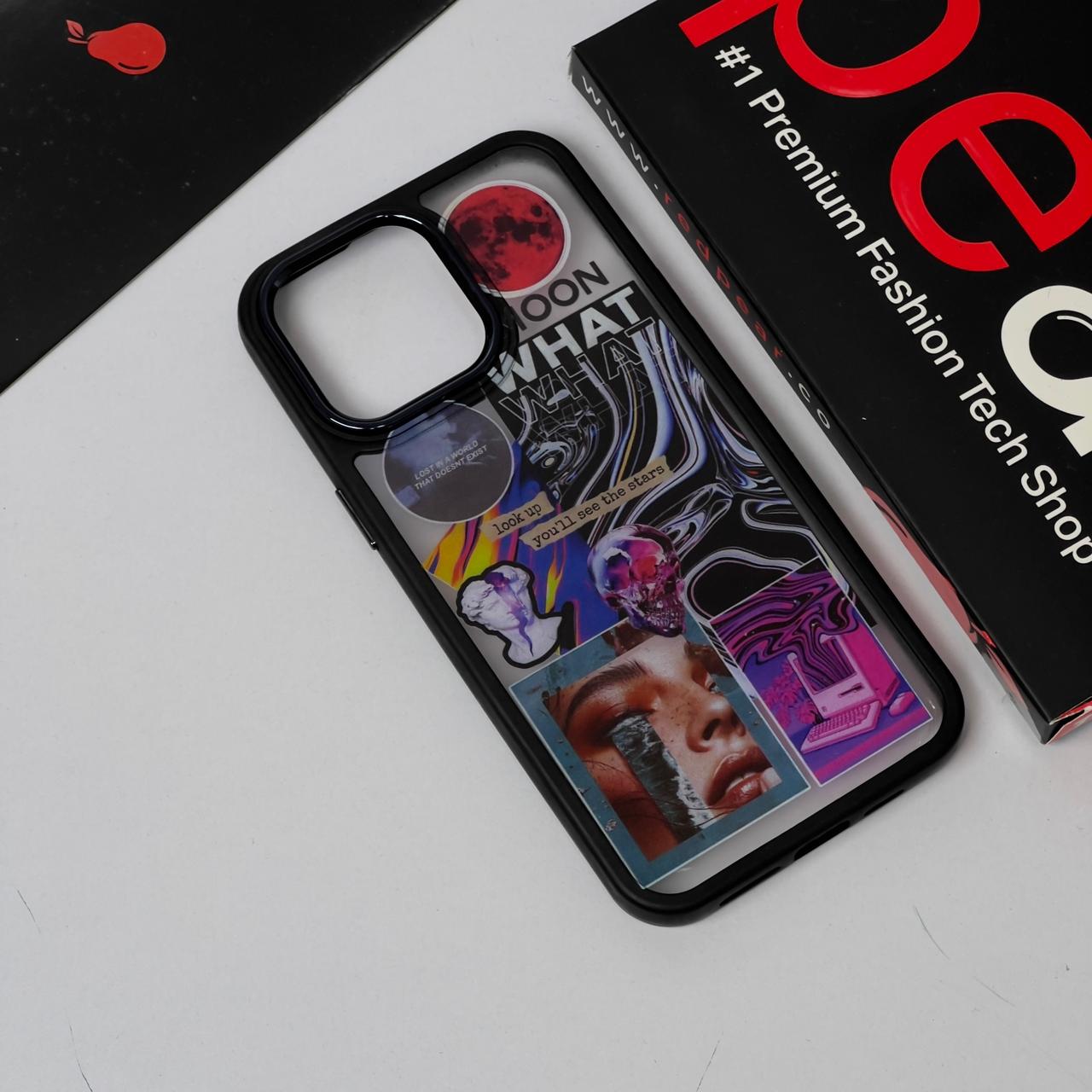 iPhone 15 Pro Max What Black Border Acrylic Case (RPS)