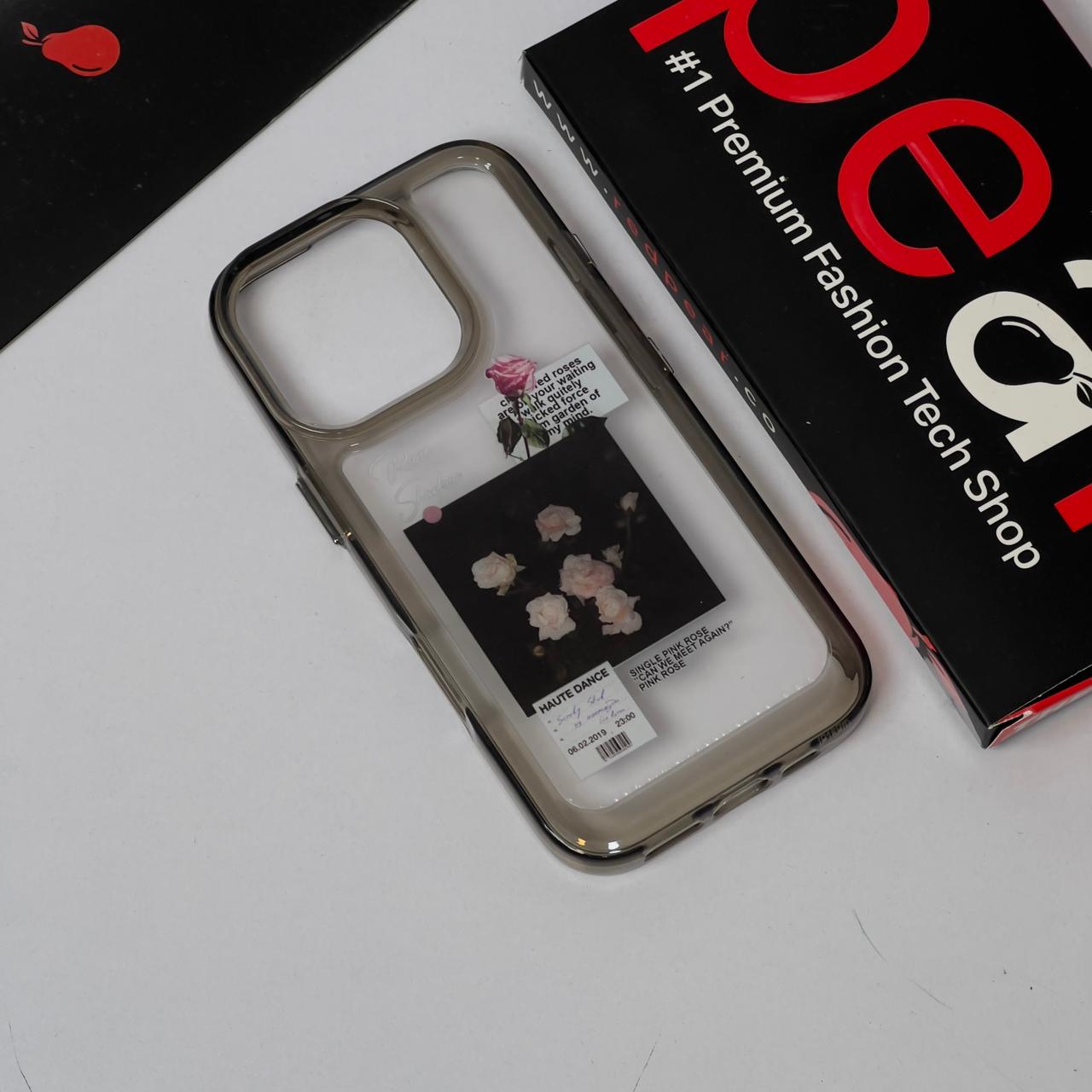iPhone 16 Pro Roses Black Shade Acrylic Case (RPS)