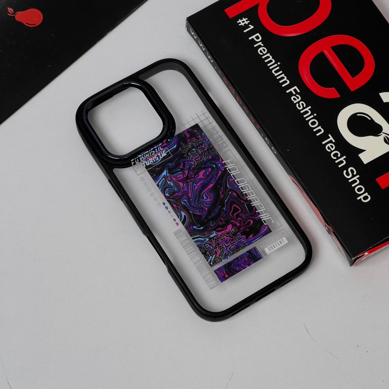 iPhone 16 Pro Futuristic Black Border Acrylic Case (RPS)